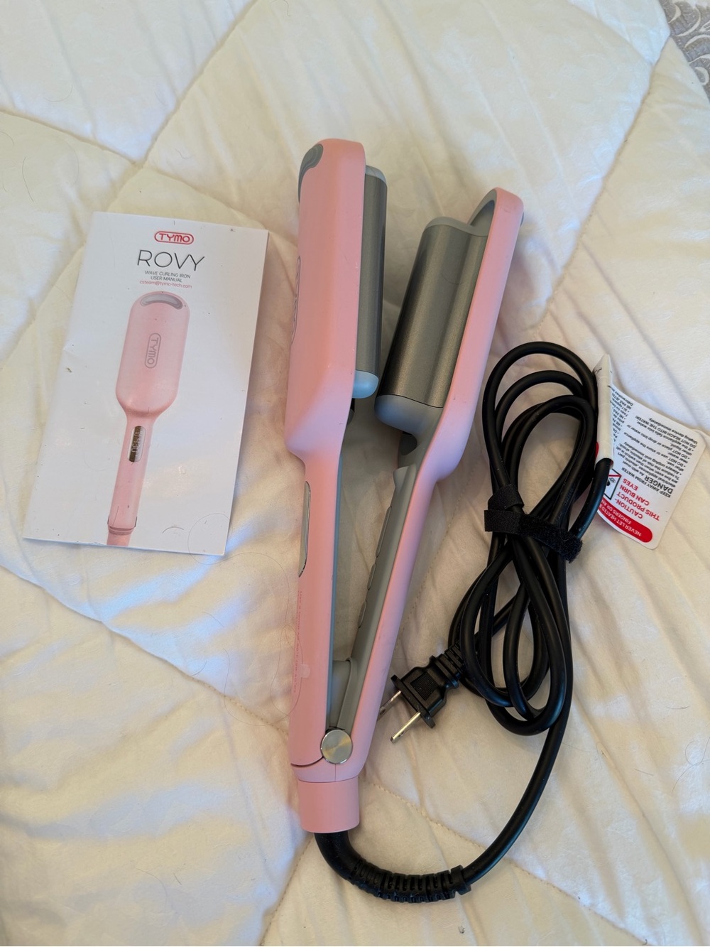 ROVY Pink Ceramic Hair Straightening Brush - Smooth & Fast Styling